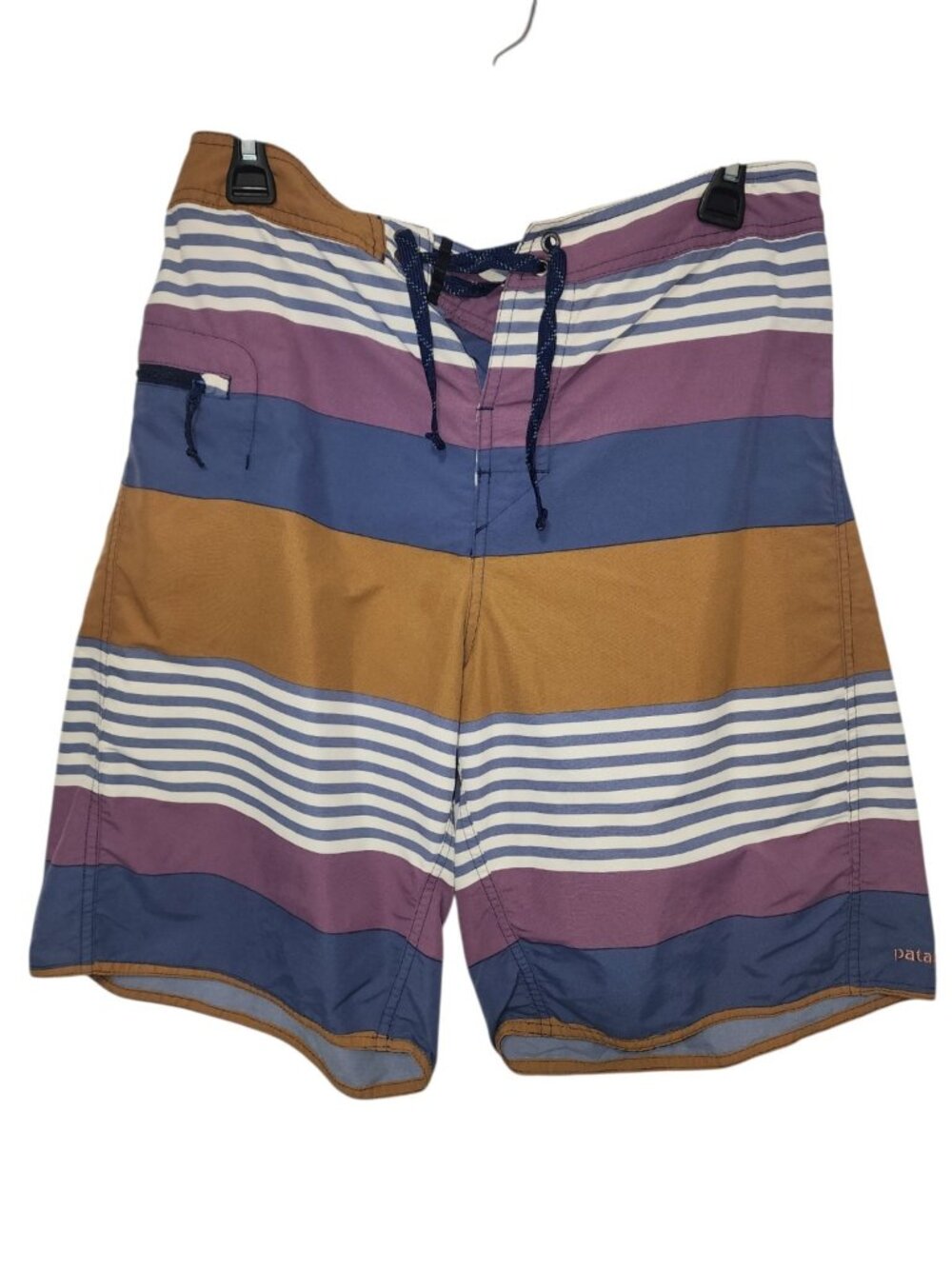 Patagonia Board Shorts Mens 33 Striped Seim Trunks Surf Beach Multicolor